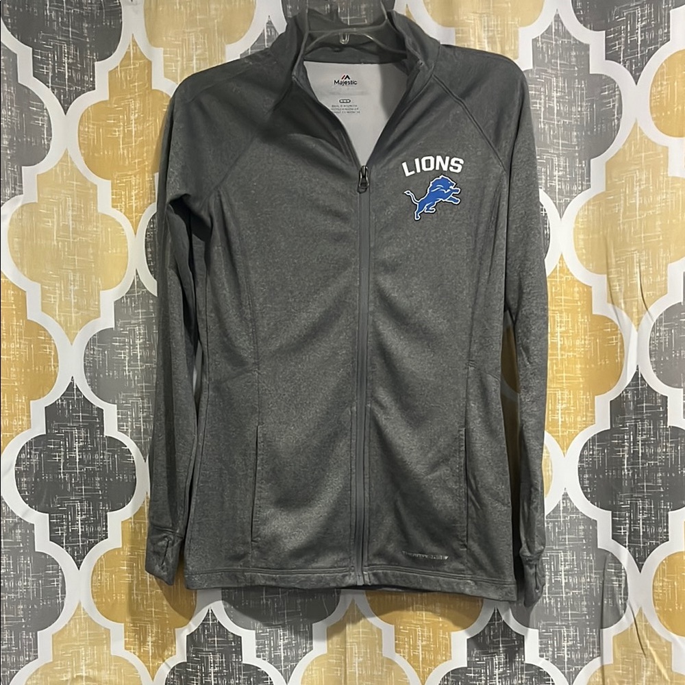 Lions Gray Full-Zip Jacket